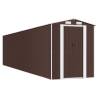 Garden Shed Dark Brown 192x855x223 cm – Durable Outdoor Storage