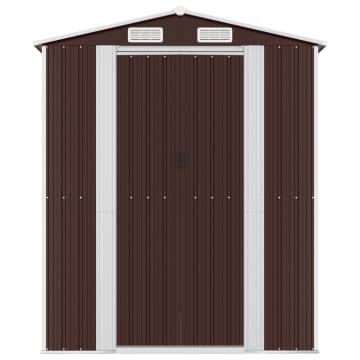 Garden Shed Dark Brown 192x855x223 cm – Durable Outdoor Storage