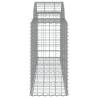 Arched Gabion Baskets Set of 12 | Galvanised Iron for Gardens