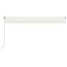 Manual Retractable Awning 500x350 cm Cream - Hipomarket UK