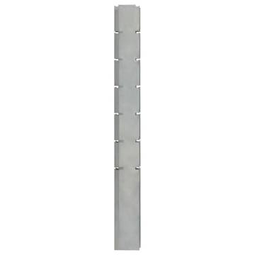 Garden Fence Posts 20 pcs Silver 180 cm Galvanised Steel