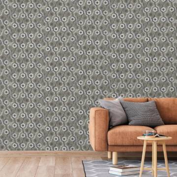 DUTCH WALLCOVERINGS Galactic Wallpaper - Silver & Brown