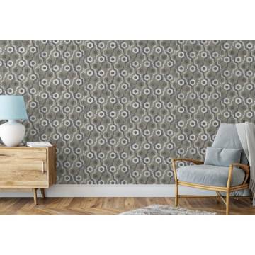 DUTCH WALLCOVERINGS Galactic Wallpaper - Silver & Brown