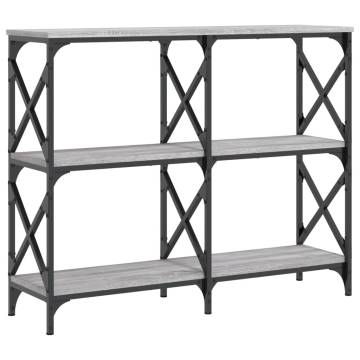 Stylish Grey Sonoma Console Table - 100x28x80.5 cm