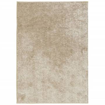 Rug ISTAN High Pile Shiny Look Beige 160x230 cm - Soft & Stylish