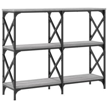 Stylish Grey Sonoma Console Table - 100x28x80.5 cm