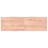 Light Brown Solid Wood Table Top - 160x50cm with Live Edge