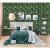 DUTCH WALLCOVERINGS Eden Wallpaper - Black & Dark Green