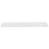 Stylish Floating Wall Shelves - High Gloss White, 2 pcs