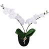 Artificial Orchid Plant with Pot 30 cm White Colour white Size 30 cm Quantity in Package 1 