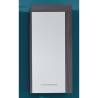 Miami White & Smokey Silver Storage Wall Cabinet - Trendteam