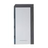 Miami White & Smokey Silver Storage Wall Cabinet - Trendteam