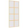 Sliding Door Gold 90x205 cm - Modern Frosted ESG Glass & Aluminium