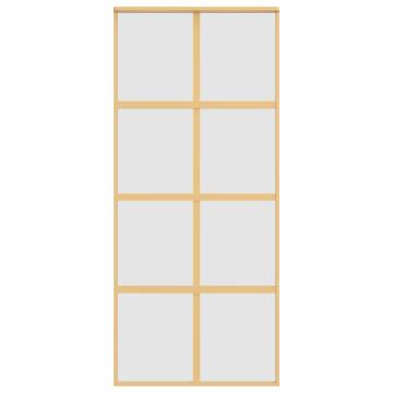 Sliding Door Gold 90x205 cm - Modern Frosted ESG Glass & Aluminium