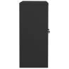 Durable Anthracite Steel Office Cabinet - 90x40x90 cm