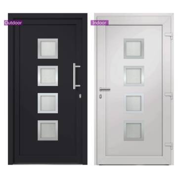 Stylish Anthracite Front Door 98x190 cm - Secure & Elegant