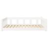 Dog Bed White 105.5x75.5x28 cm Solid Wood Pine | Hipo Market