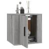 Wall Mounted TV Cabinet Grey Sonoma - Stylish Storage Solution