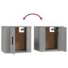 Wall Mounted TV Cabinet Grey Sonoma - Stylish Storage Solution