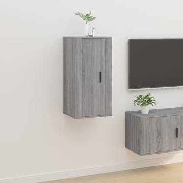 Wall Mounted TV Cabinet Grey Sonoma - Stylish & Practical