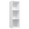 Stylish White Book & TV Cabinet - 36x30x114 cm | Hipo Market