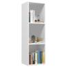 Stylish White Book & TV Cabinet - 36x30x114 cm | Hipo Market