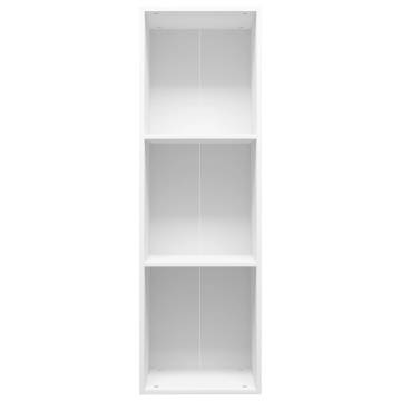 Stylish White Book & TV Cabinet - 36x30x114 cm | Hipo Market