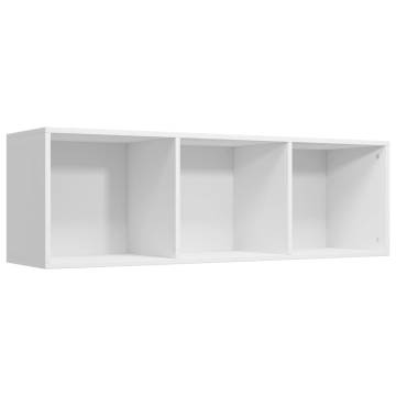 Stylish White Book & TV Cabinet - 36x30x114 cm | Hipo Market