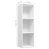 Stylish White Book & TV Cabinet - 36x30x114 cm | Hipo Market