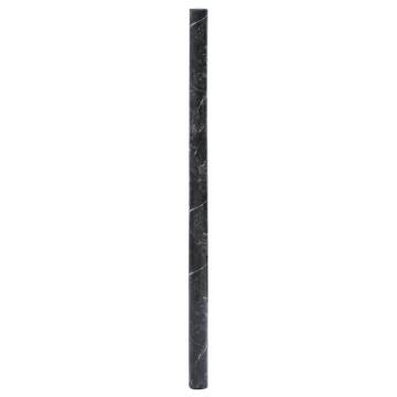 Self-Adhesive Black Marble Furniture Sticker - 90x500 cm PVC