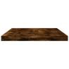 4 pcs Smoked Oak Wall Shelves - Stylish Storage Solution