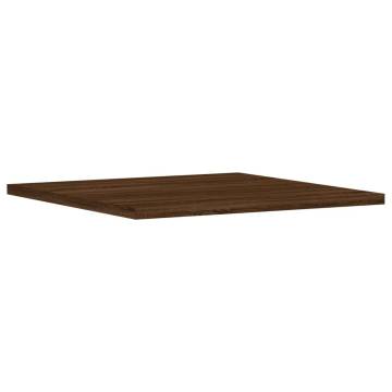 Wall Shelves Set of 4 - Brown Oak Engineered Wood | HipoMarket