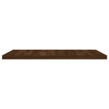 Wall Shelves Set of 4 - Brown Oak Engineered Wood | HipoMarket