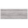 4 pcs Grey Sonoma Wall Shelves - Durable Engineered Wood