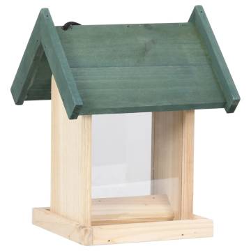 Bird Feeders 4 pcs Firwood - Durable & Stylish for Your Garden