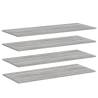 Wall Shelves Set of 4 - Grey Sonoma, Engineered Wood | Hipo Market