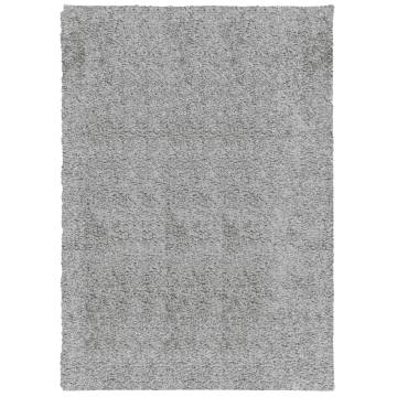 Shaggy Rug PAMPLONA High Pile Grey 120x170 cm - Hipomarket