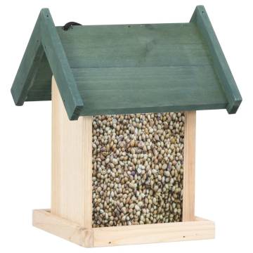 Bird Feeders 4 pcs Firwood - Durable & Stylish for Your Garden