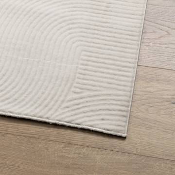 Rug IZA Short Pile Scandinavian Look Cream 140x200 cm