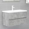 Concrete Grey Sink Cabinet - Stylish Storage for Your Bathroom