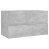 Concrete Grey Sink Cabinet - Stylish Storage for Your Bathroom