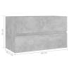 Concrete Grey Sink Cabinet - Stylish Storage for Your Bathroom