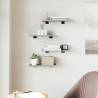 Wall Shelves 4 pcs Grey Sonoma - Engineered Wood | HiPo Market