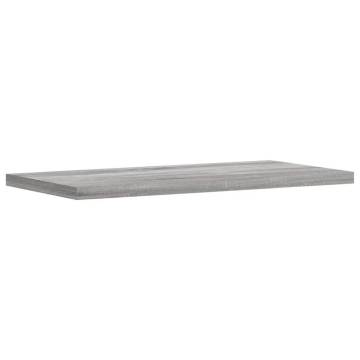 Wall Shelves 4 pcs Grey Sonoma - Engineered Wood | HiPo Market