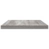 Wall Shelves 4 pcs Grey Sonoma - Engineered Wood | HiPo Market