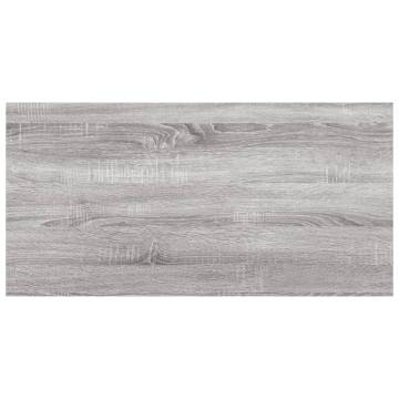 Wall Shelves 4 pcs Grey Sonoma - Engineered Wood | HiPo Market