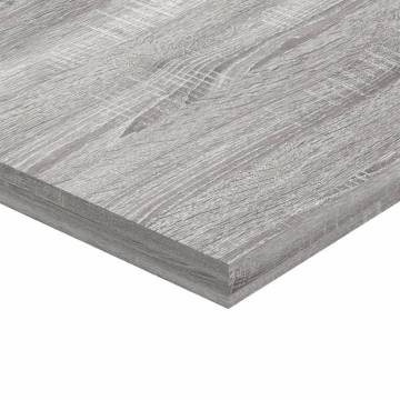 Wall Shelves 4 pcs Grey Sonoma - Engineered Wood | HiPo Market