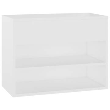 Stylish Shoe Bench White 60x30x45 cm - Organize Your Space