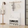 Stylish Shoe Bench White 60x30x45 cm - Organize Your Space