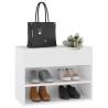 Stylish Shoe Bench White 60x30x45 cm - Organize Your Space